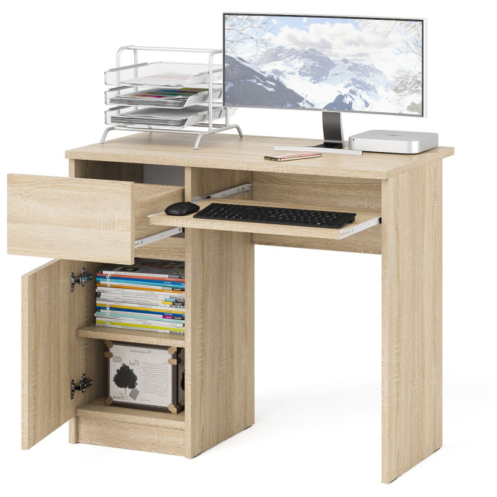 Детские столы, Стол компьютерный Мори МС-1 левый