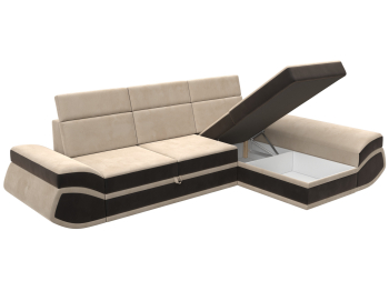 Диван угловой Лига-032 правый угол, велюр