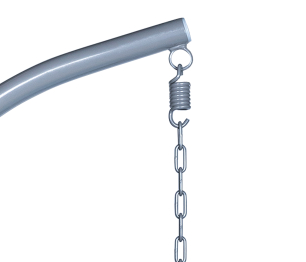 Подвесное кресло Leset Ажур, каркас Серый металлик, подушка Бирюза яркая