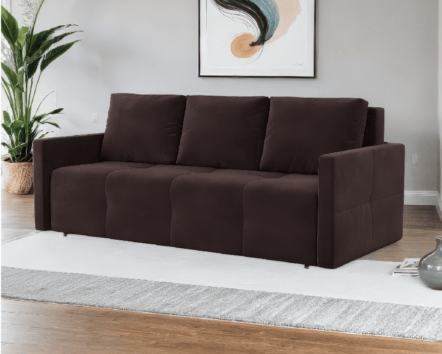 Диваны еврокнижки, Диван прямой еврокнижка Марсель №2 (Велюр)