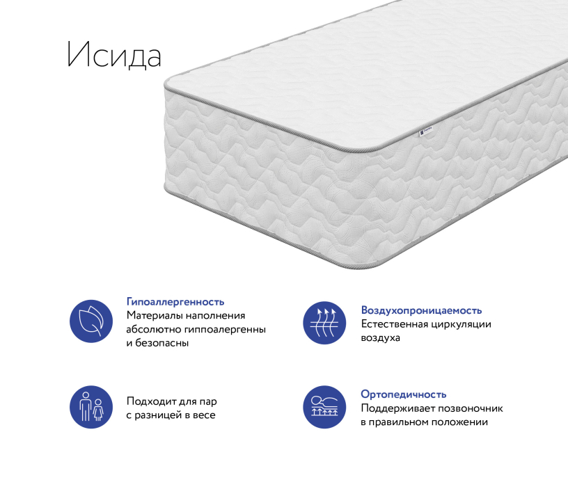 Другие размеры, Матрас DreamLine Исида 1500x1950
