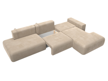 Диван угловой Лига-036 Модерн Лонг правый угол, велюр