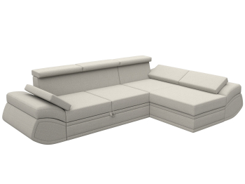 Диван угловой Лига-032 правый угол, рогожка Амур