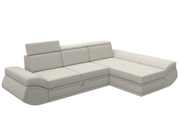 Диван угловой Лига-032 правый угол, рогожка Амур