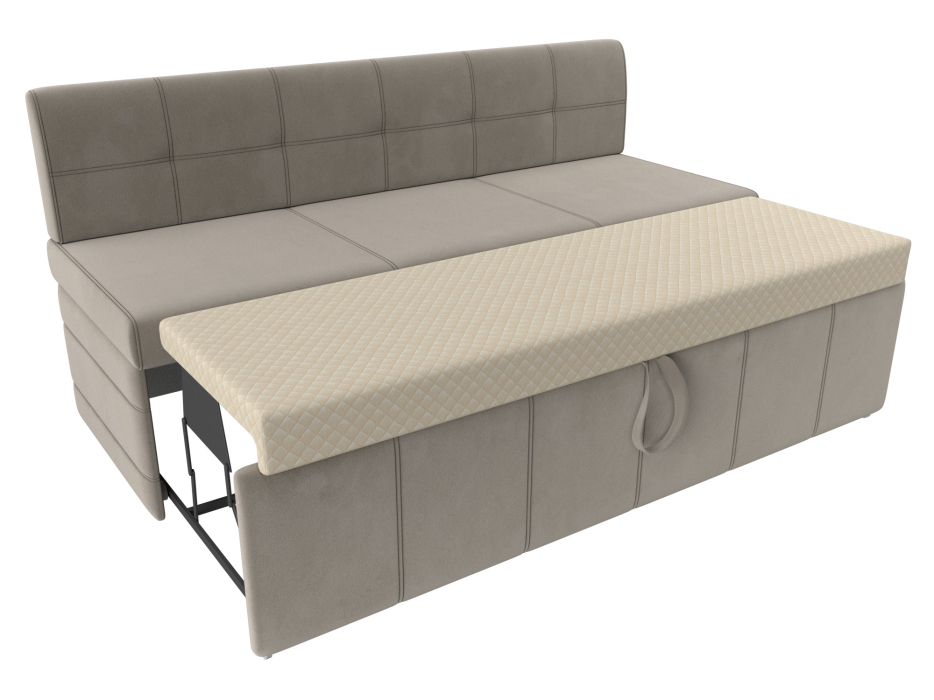 Диваны прямые кухонные, Кухонный прямой диван Лео, микровельвет