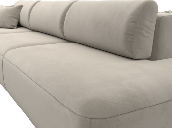 Диван прямой Лига-036 Модерн Лонг подлокотник слева, микровельвет