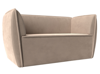 Прямой диван Бергамо 2-х местный, велюр