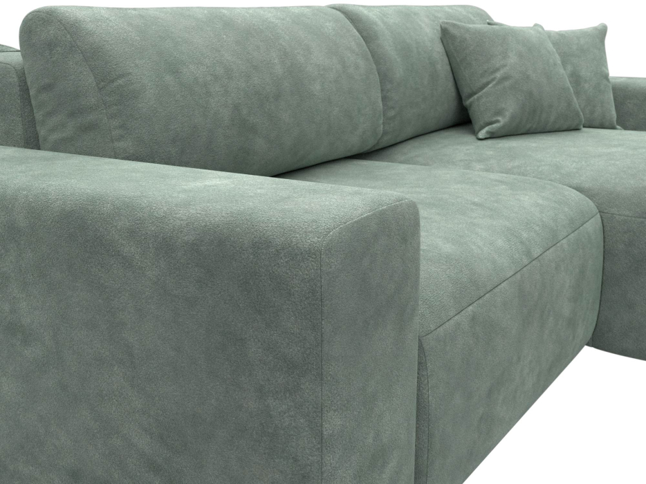 Диваны угловые в гостиную, Диван угловой Лига-036 НПБ Классик правый угол, велюр BRUT 