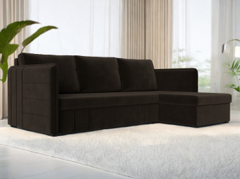 Диван угловой Слим универсальный угол, микровельвет