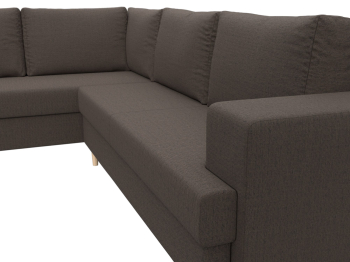 Диван угловой Сильвана левый угол, рогожка Амур