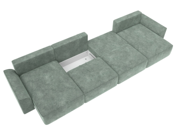 Диван п-образный Лига-048 НПБ лонг, велюр BRUT