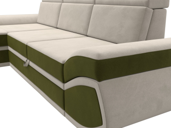 Диван угловой Лига-032 левый угол, микровельвет