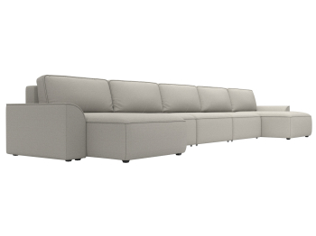 Диван П-образный Лига-048 НПБ МегаЛонг, рогожка Амур