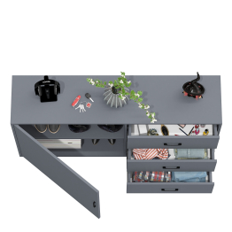 Комод с дверкой и ящиками РВК 122-1504