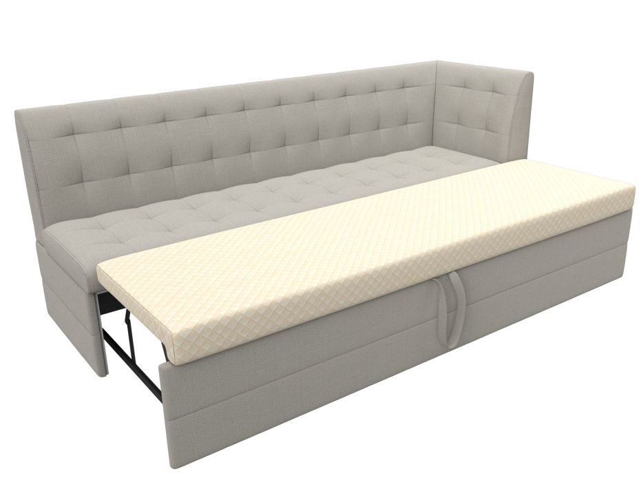 Диваны угловые кухонные, Диван кухонный Бриз с углом справа, рогожка Амур