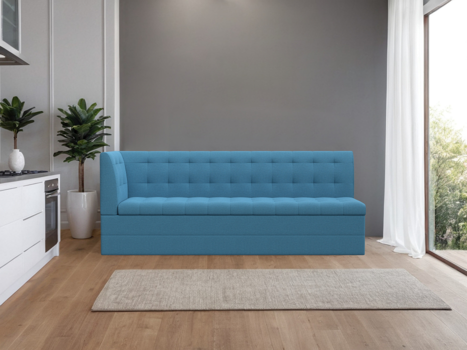 Диваны угловые кухонные, Диван кухонный Бриз с углом слева, рогожка Амур