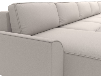 Диван П-образный Лига-048 НПБ МегаЛонг, замша JOLY