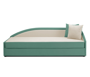 Кровать тахта угловая Дельта с подъемным механизмом, велюр