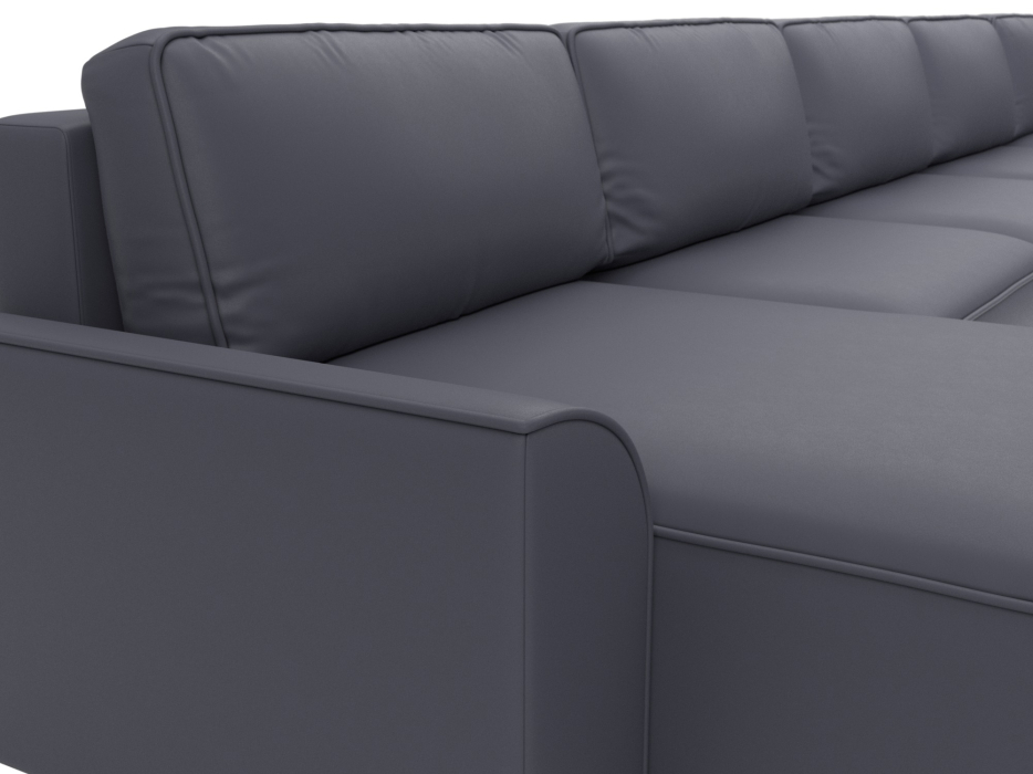 Диваны еврокнижки, Диван П-образный Лига-048 НПБ МегаЛонг, экокожа GRIFON