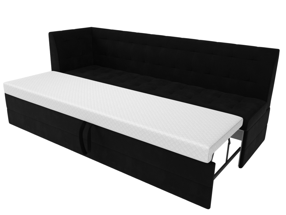 Диваны угловые кухонные, Кухонный диван Бриз с углом слева, микровельвет