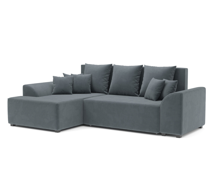 Диваны угловые в гостиную, Диван Каскад Левый угол (Велюр)