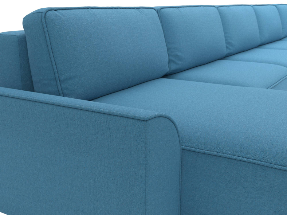 Диваны еврокнижки, Диван П-образный Лига-048 НПБ МегаЛонг, рогожка Амур