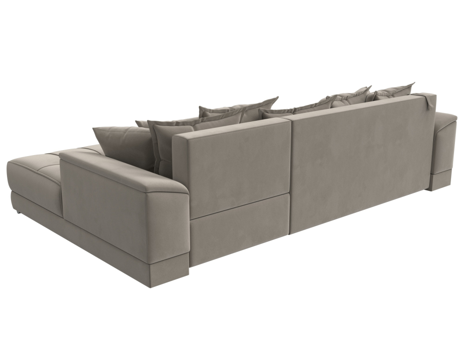 Диваны угловые в гостиную, Угловой диван НордСтар правый угол, микровельвет