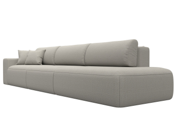 Диван прямой Лига-036 НПБ Модерн Лонг подлокотник слева, рогожка Амур