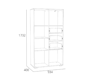 Стеллаж Элиот НМ 041.73