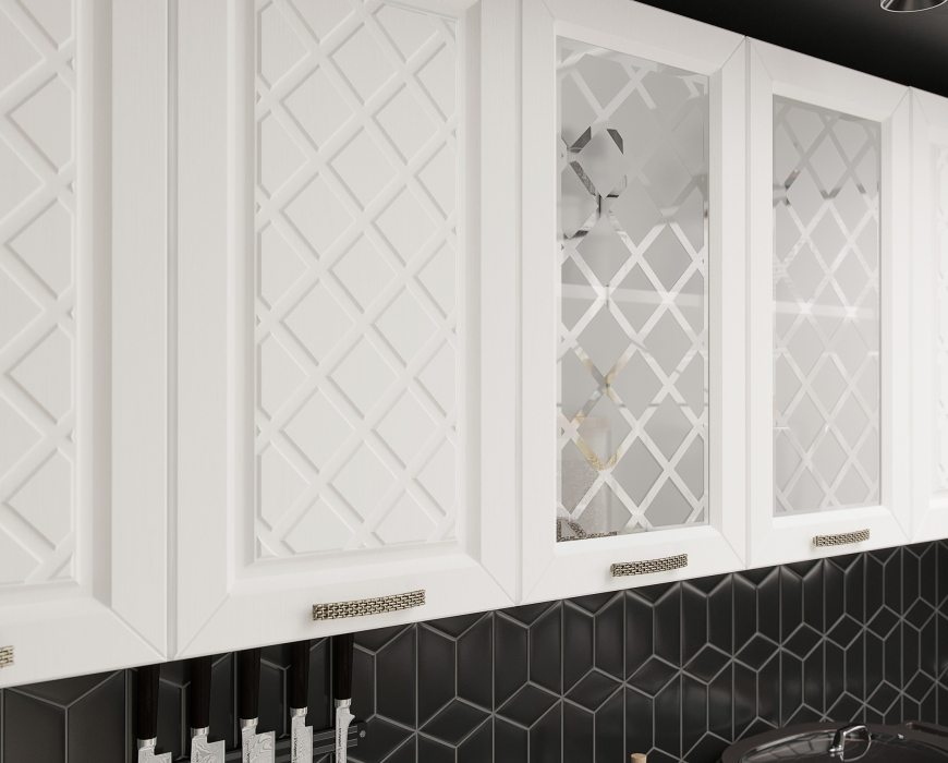 Кухонные гарнитуры, Кухня Агава 2,0 м Акация Белая/Аква МДФ