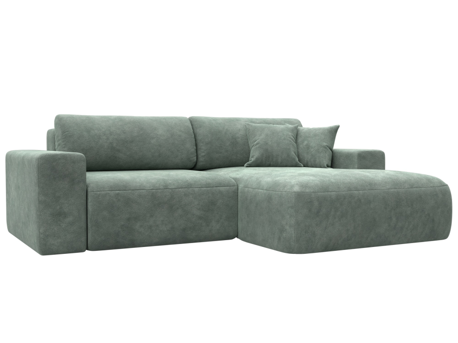 Диваны угловые в гостиную, Диван угловой Лига-036 НПБ Классик правый угол, велюр BRUT 