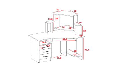 Стол компьютерный Грета-7