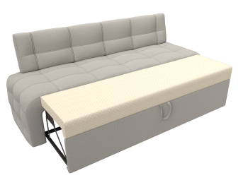 Диван кухонный прямой Люксор, рогожка Амур