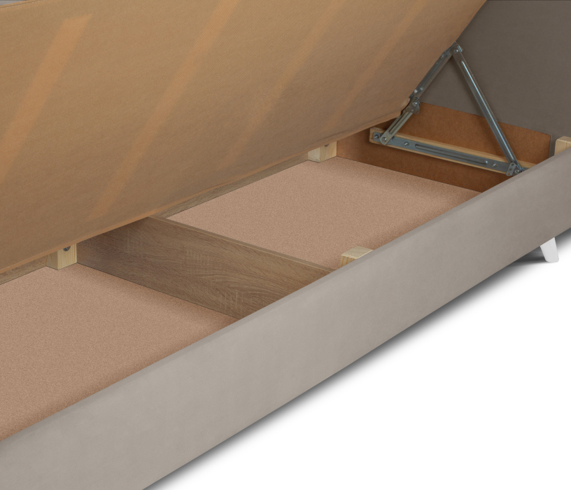 Мягкая кровать, Кровать тахта угловая Альфа  с подъемным механизмом, микровелюр