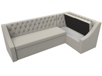 Диван кухонный угловой Мерлин правый угол, рогожка Амур