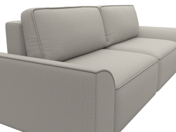 Диван прямой Лига-048 НПБ, рогожка Амур