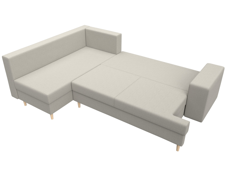 Диваны угловые в гостиную, Диван угловой Сильвана левый угол, рогожка Амур