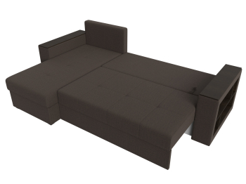 Диван угловой Дубай Лайт левый угол, рогожка Амур