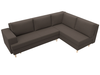 Диван угловой Сильвана правый угол, рогожка Амур