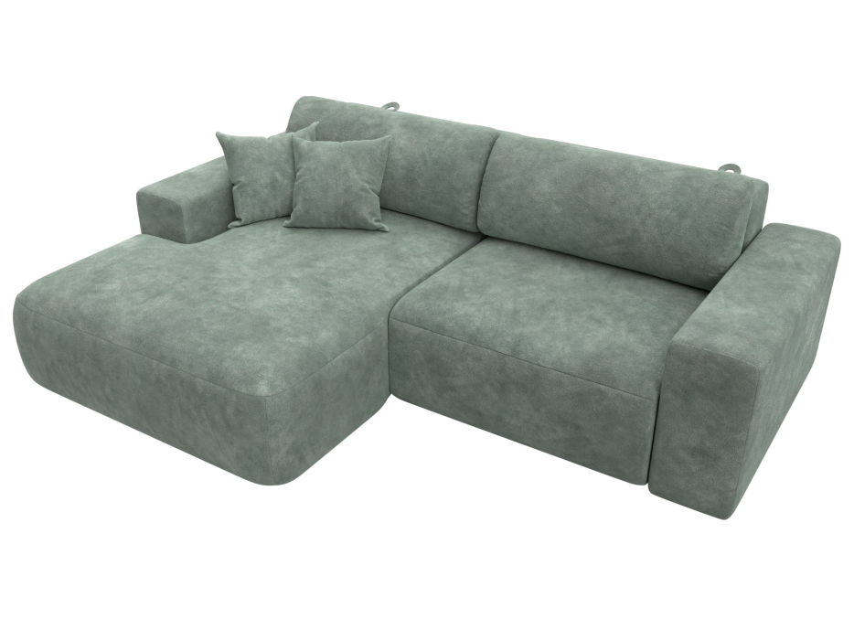 Диваны угловые в гостиную, Диван угловой Лига-036 НПБ Классик левый угол, велюр BRUT