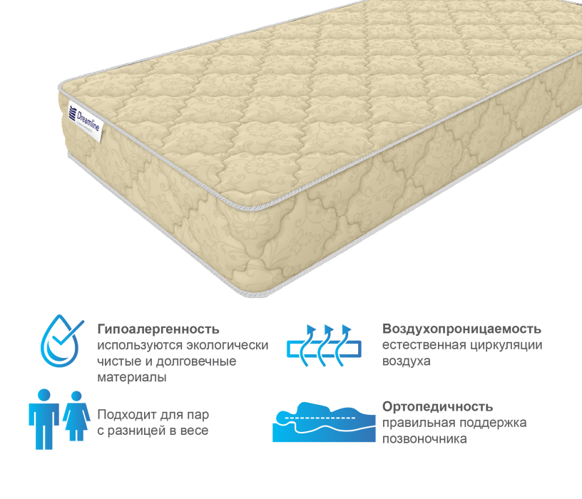 800 x 2000, Матрас DreamLine Селена 800x2000