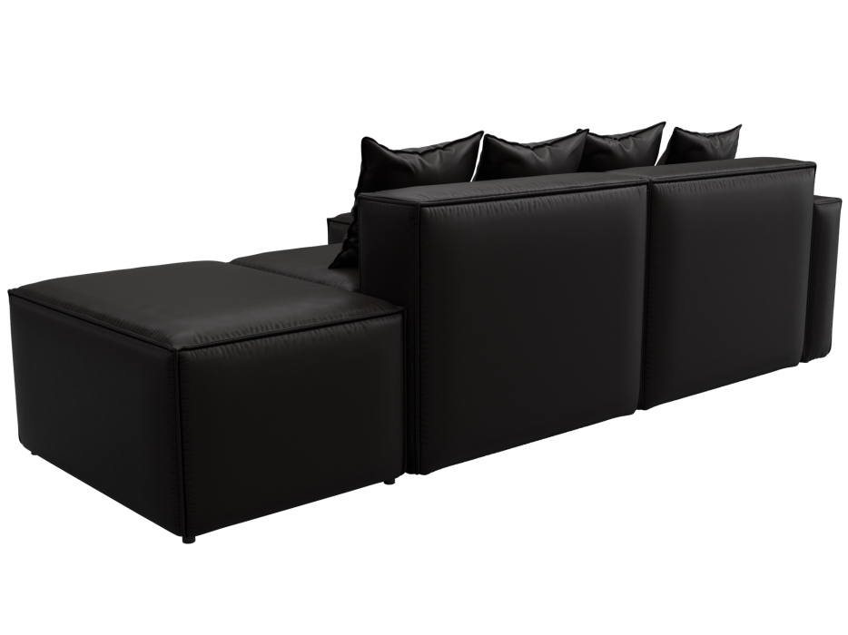 Диваны угловые в гостиную, Диван угловой модульный Лига-063 угол левый, экокожа GRIFON