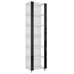 Стеллаж модульный Универсальный 35х51х230 Черное стекло