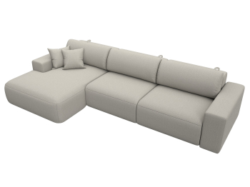 Диван угловой Лига-036 НПБ Классик Лонг левый угол, рогожка Амур