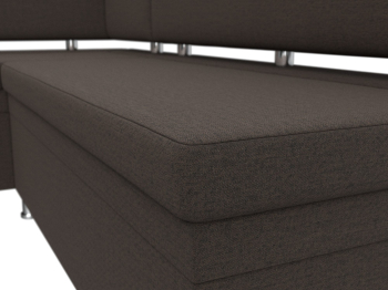 Диван кухонный угловой Стайл левый угол, рогожка Амур