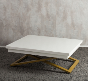 Стол-трансформер Cross (глянец/золото)