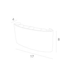 Уличный настенный светильник BOSTO