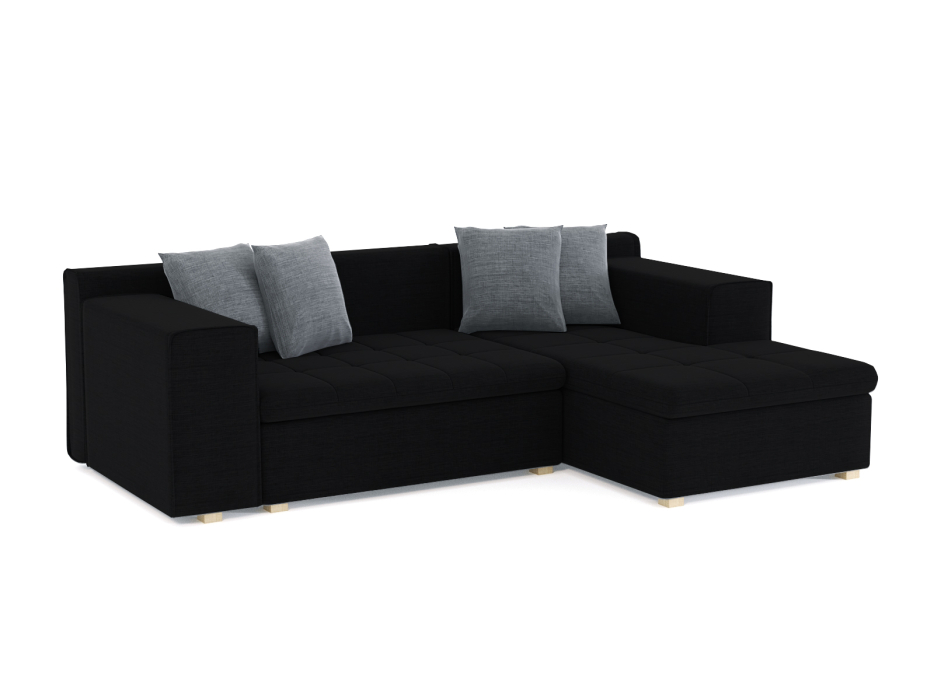 Диваны угловые в гостиную, Диван угловой Чикаго без механизма, рогожка