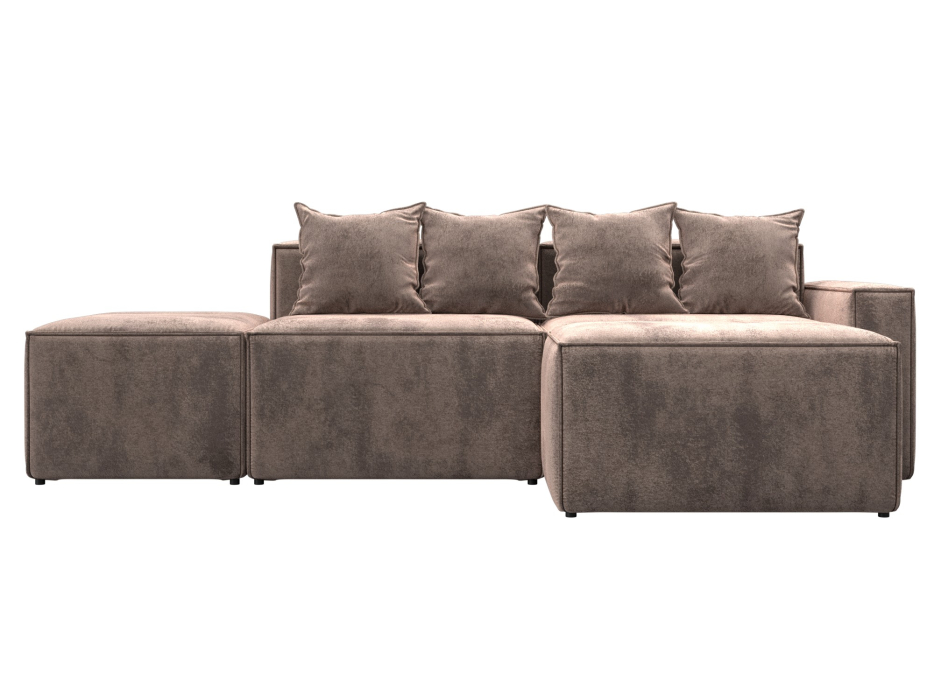 Диваны угловые в гостиную, Диван угловой модульный Лига-063 угол правый, велюр TOWER