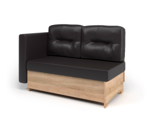 Кушетка Гамма 120 левый, экокожа